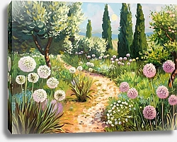 Постер A winding path through the garden