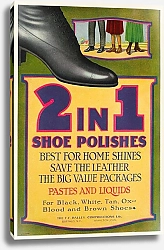 Постер Неизвестен 2in1 Shoe polishes