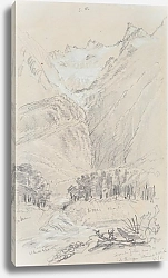 Постер Шевалье Николас Поток, падающий с юго-запада в верховья Ваймакарири