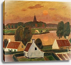 Постер Де Смет Густав View of a Village