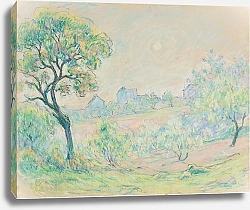 Постер Шуффенекер Клод Пейзаж с домами на заднем плане