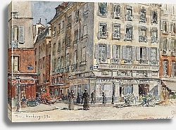 Постер Уброн Фредерик Intersection de deux rues, à Paris, en 1899.