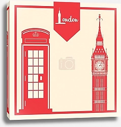 Постер Лондон, символы Англии 5