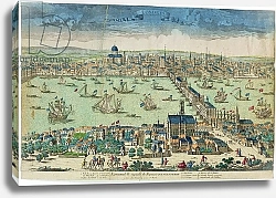Постер 'London, Capital City of the Kingdom of England', French, c.1700