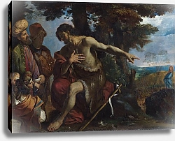 Постер Святой Иоанн Креститель, молящийся на природе