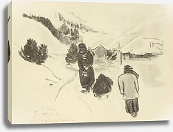 Постер Гут Пол La neige; par Moutiers