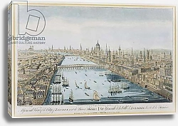 Постер Боулз Томас A General View of the City of London and the River Thames, plate 2 from 'Views of London' 1794