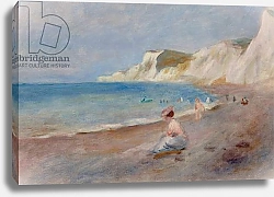 Постер Ренуар Пьер (Pierre-Auguste Renoir) Varengeville Beach; La Plage de Varengeville, c. 1880