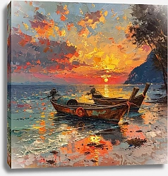 Постер Magic of color at sunset