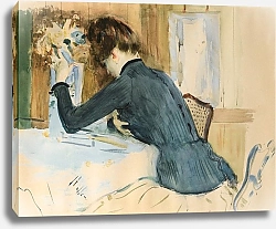 Постер Хеллеу Поль Profile Portrait Of A Young Lady