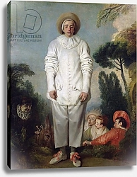 Постер Ватто Антуан (Antoine Watteau) Gilles, c.1718-19