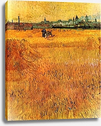 Постер Ван Гог Винсент (Vincent Van Gogh) Арль, вид с пшеничных полей