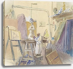 Постер Ласке Оскар Im Bildhaueratelier