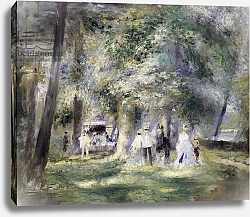 Постер Ренуар Пьер (Pierre-Auguste Renoir) In the Park at Saint-Cloud, 1866