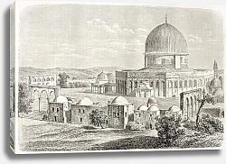 Постер Al-Aqsa Mosquee, Jerusalem. Created by Lancelot, published on Le Tour du Monde, Paris, 1860