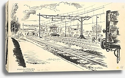 Постер Оортвейн Мартен De spoorwegovergang te Zaandijk.