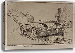 Постер Панкевич Юзеф St Michel bridge in Paris