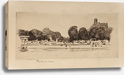 Постер Панкевич Юзеф Fragment from the Jardin du Luxembourgin Paris
