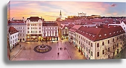 Постер Словакия, Братислава. Главная площадь