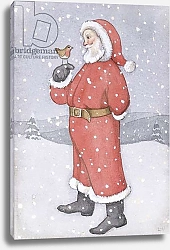 Постер Хамер Лавиния (совр) Father Christmas and a Robin