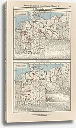 Постер Фридрих Эрнст Industriekarten von Deutschland VII