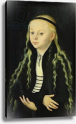 Постер Кранах Лукас Старший Portrait of a Young Girl, possibly Magdalena Luther