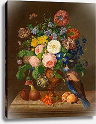 Постер Сейтц Йоханн Blumenstück mit Vogel