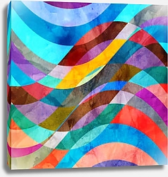 Постер Абстрактная красочная акварель #7