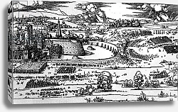 Постер Дюрер Альбрехт Demonstration of defensive measures to protect a city pub. 1527