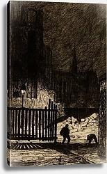 Постер Дюфур Жан-Жюль Démolition du Vieil Hôtel-Dieu