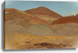 Постер Черч Фредерик Холмистый пейзаж, осень