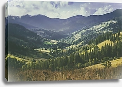 Постер Карпатский горный пейзаж