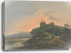 Постер Лапорте Джордж Вечерний пейзаж с разрушенным замком