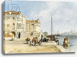 Постер Джуа Жак View of the Zattere dock, Venice