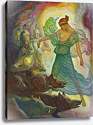 Постер Уайет Ньюэлл Circe and he swine, 1929