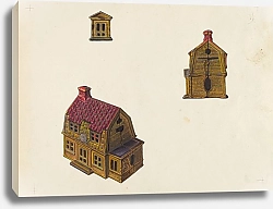 Постер Флетчер Уильям Tiled Roof House Bank