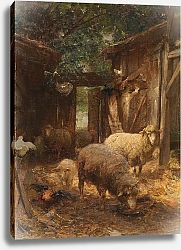 Постер Зюгеь Генрих Овцы и ягнята в курятнике