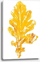 Постер Желтый отпечаток дубового листа