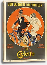 Постер Либо Мишель Sur la route du bonheur! La Cyclette