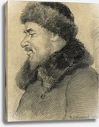 Постер Смирнов Борис Васильевич Inhabitant of Krasnoyarsk, Serving at the Forest Pier on the Yenisei River.