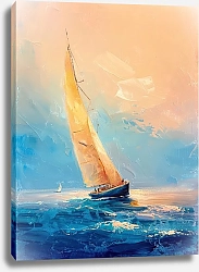 Постер Tranquil sailing at dusk