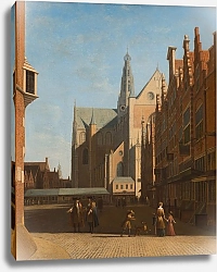 Постер Беркхейде Геррит View Of The Grote Kerk In Haarlem
