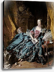 Постер Буше Франсуа (Francois Boucher) Madame de Pompadour, 1756