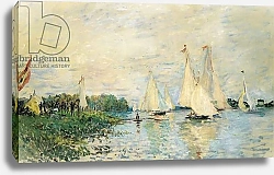 Постер Моне Клод (Claude Monet) Regatta at Argenteuil, 1874 1