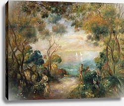 Постер Ренуар Пьер (Pierre-Auguste Renoir) A Garden in Sorrento