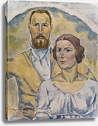 Постер Баббергер Август Автопортрет художника с женой