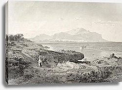Постер Palermo gulf. Original illustration was created by A. Achenbach and J. Richter and published in Trie