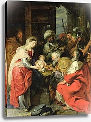 Постер Рубенс Петер (Pieter Paul Rubens) Adoration of the Magi, 1626-29