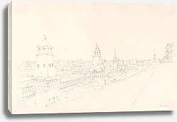 Постер Викерс альфред (грав, москва) Moscow from the Esplanade of the Kremlin