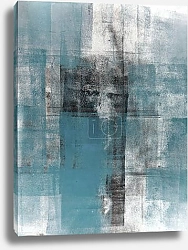 Постер Серо-синяя абстракция